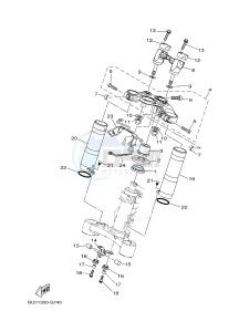 MT07A MT-07 ABS 700 (BU21) drawing STEERING