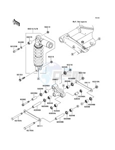 Z750R ZR750NCF UF (UK FA) XX (EU ME A(FRICA) drawing Suspension/Shock Absorber