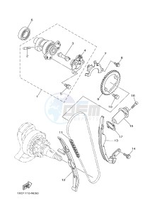 YXM700E YXM700PF VIKING (1XPH) drawing CAMSHAFT & CHAIN