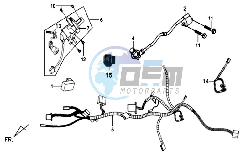 CDI - WIRING HARNASS / IGNITION LOCK