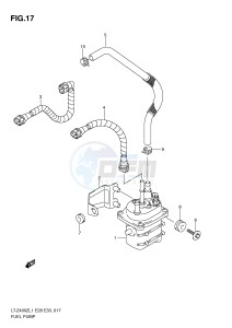 LT-Z400 (E28-E33) drawing FUEL PUMP