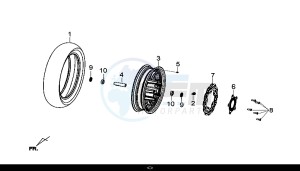 GTS 300I ABS (LN30W9-EU) (L7-M0) drawing FR. WHEEL / GTS 300I ABS (LN30W9-EU) (L7-M0)