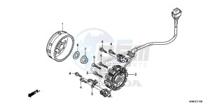 CRF250RE CRF250R Europe Direct - (ED) drawing GENERATOR