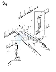 KZ 400 S [SPECIAL] (S) [SPECIAL] drawing SWING ARM_SHOCK ABSORBERS -- 75 S- -