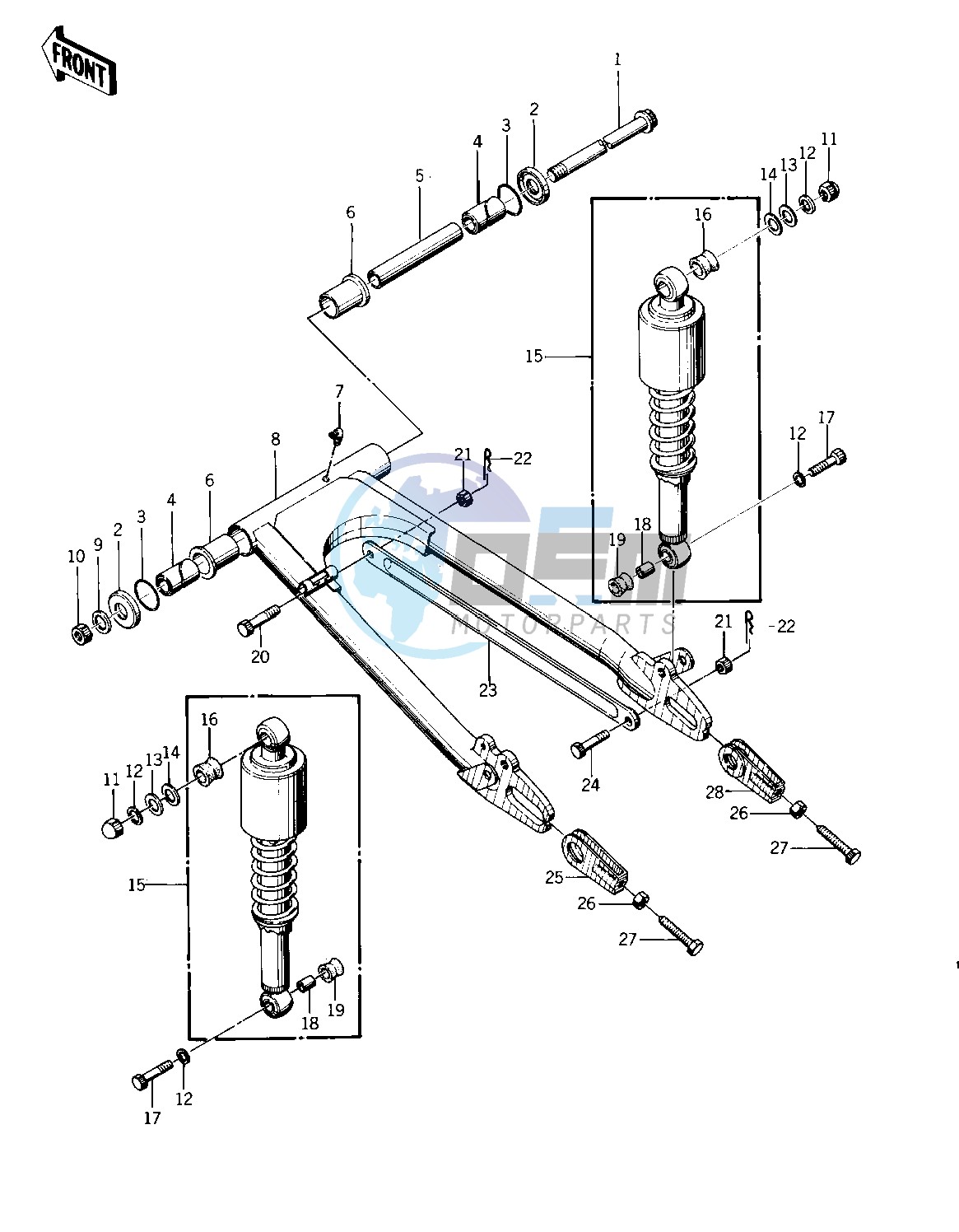 SWING ARM_SHOCK ABSORBERS -- 75 S- -