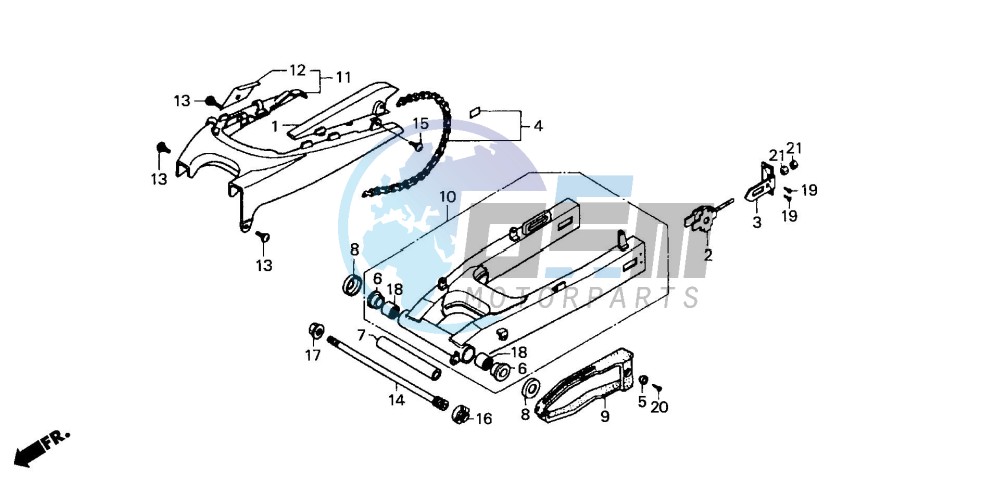 SWING ARM/CHAIN CASE