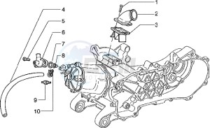 Hexagon 125 EXS1T 125cc drawing Cylinder head - Induction pipe