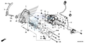 CB1100NAH UK - (E) drawing LEFT REAR COVER