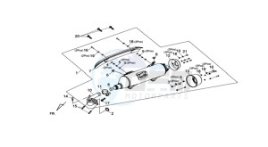 MAXSYM 400 EFI drawing EXHAUST