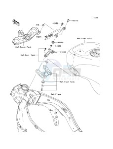 ZX 600 R [NINJA ZX-6R MONSTER ENERGY] (R9FA) R9F drawing STEERING DAMPER