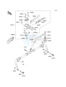 KVF 750 B (BRUTE FORCE 750 4X4I) (B6F-B7FA) B7FA drawing FRONT MASTER CYLINDER