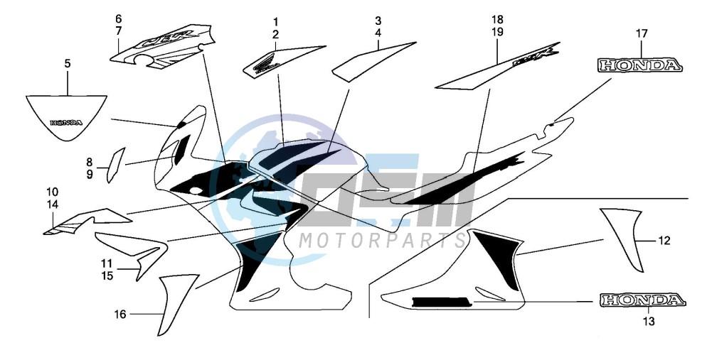 MARK/STRIPE (CBR125RW8)