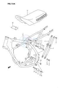 RM80 (E24) drawing FRAME - SEAT (MODEL H K L)