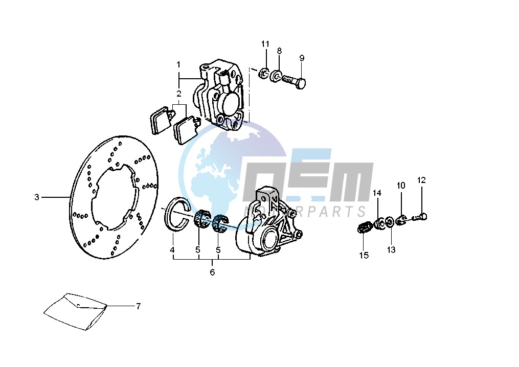 Front brake caliper