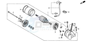 CG125 drawing STARTING MOTOR