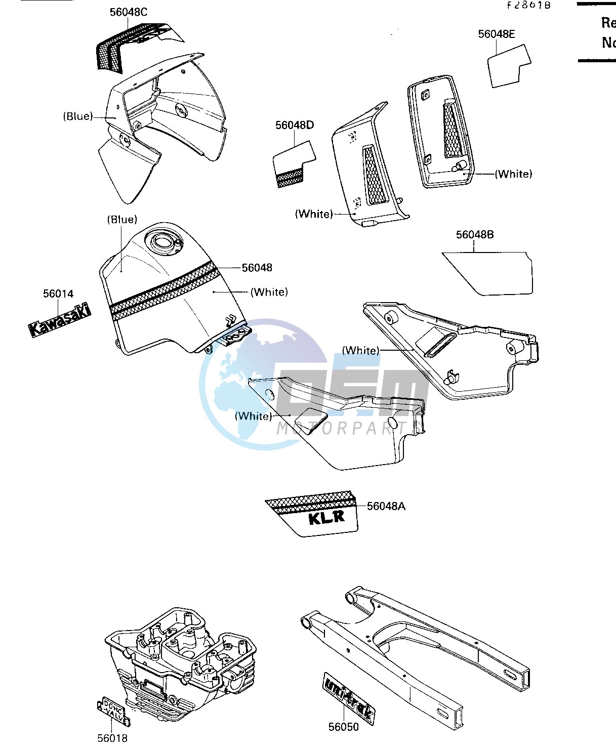 DECAL-- BLUE_WHITE- --- KL650-A3_A4- -