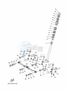 MWS125-C TRICITY 125 (BCS1) drawing STEERING 2