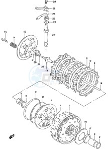 GZ250 (P34) drawing CLUTCH