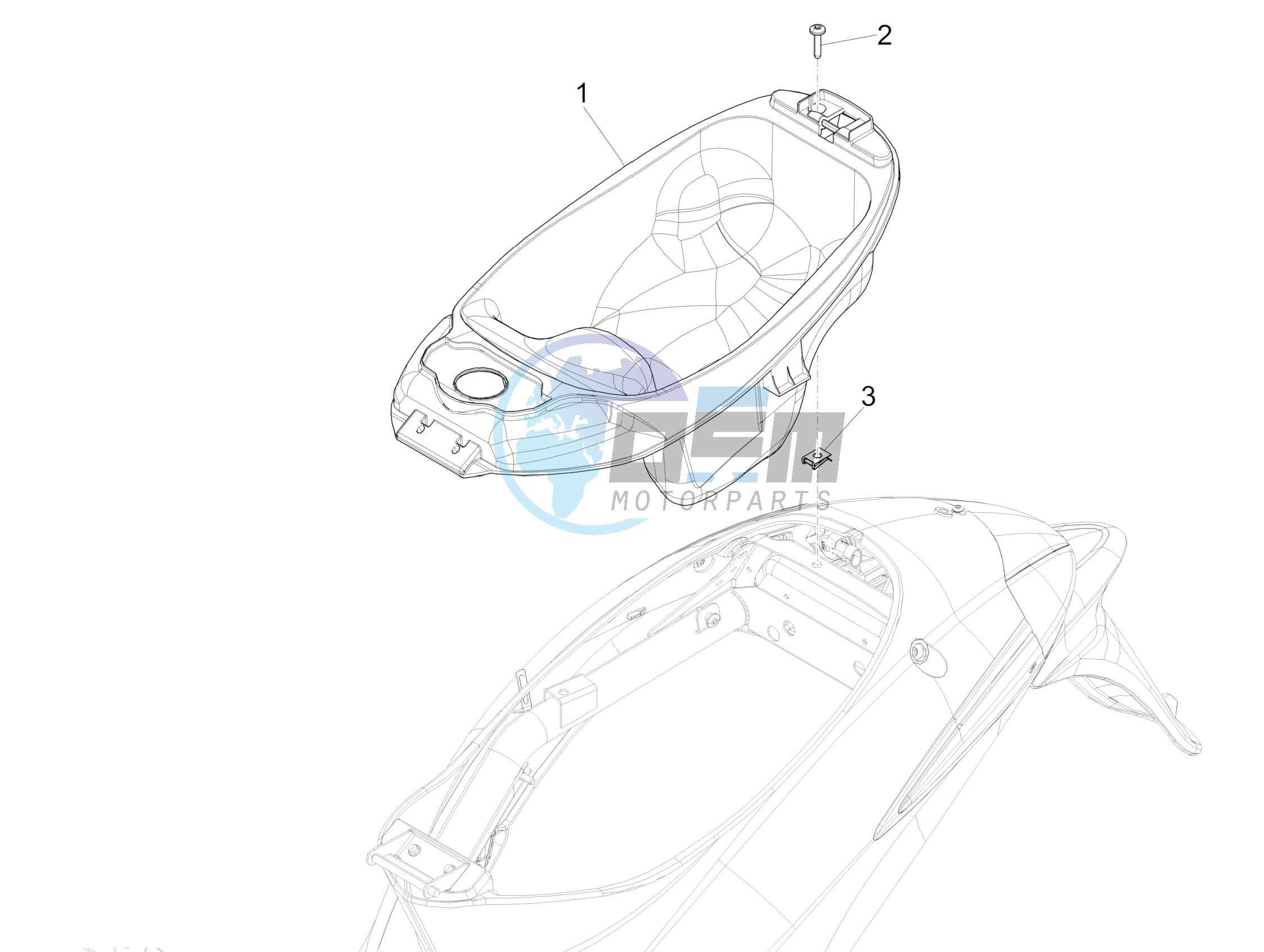 Helmet box - Undersaddle