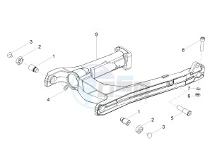 V7 III Anniversario 750 e4 (EMEA) drawing Swing arm