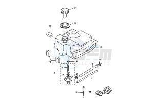 BW'S NAKED 50 drawing FUEL TANK