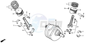 XRV750 AFRICA TWIN drawing CRANKSHAFT/PISTON