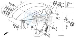 CBR1000RA9 Australia - (U / ABS SPC) drawing FRONT FENDER