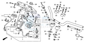 CB1300S CB1300SUPERBOLD'OR drawing HANDLE PIPE/TOP BRIDGE