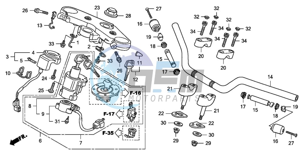 HANDLE PIPE/TOP BRIDGE