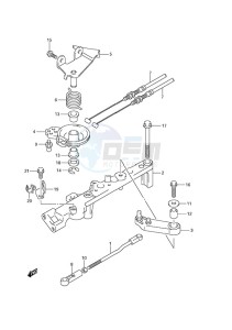 DF 150 drawing Throttle Rod