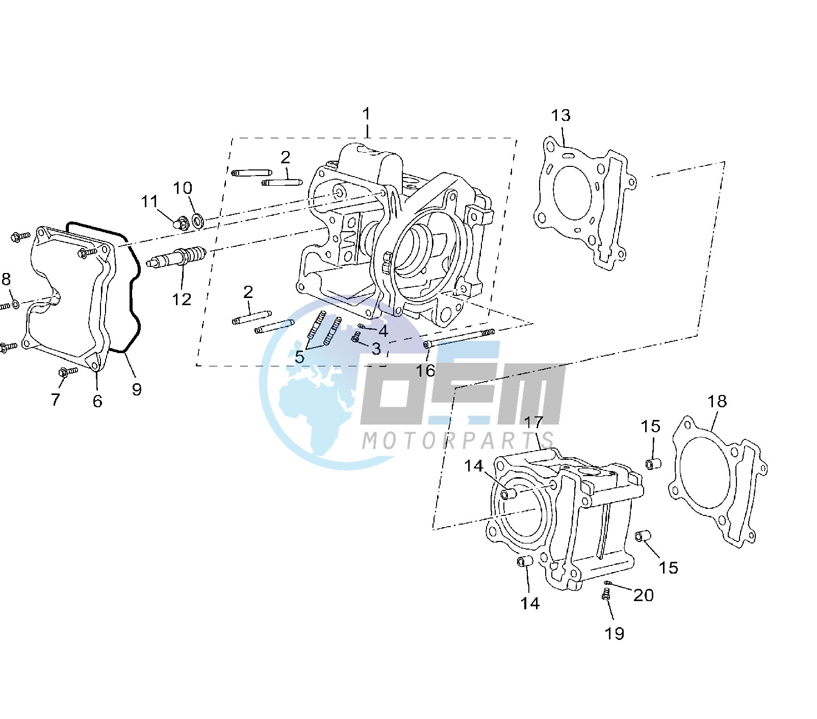 CYLINDER AND HEAD