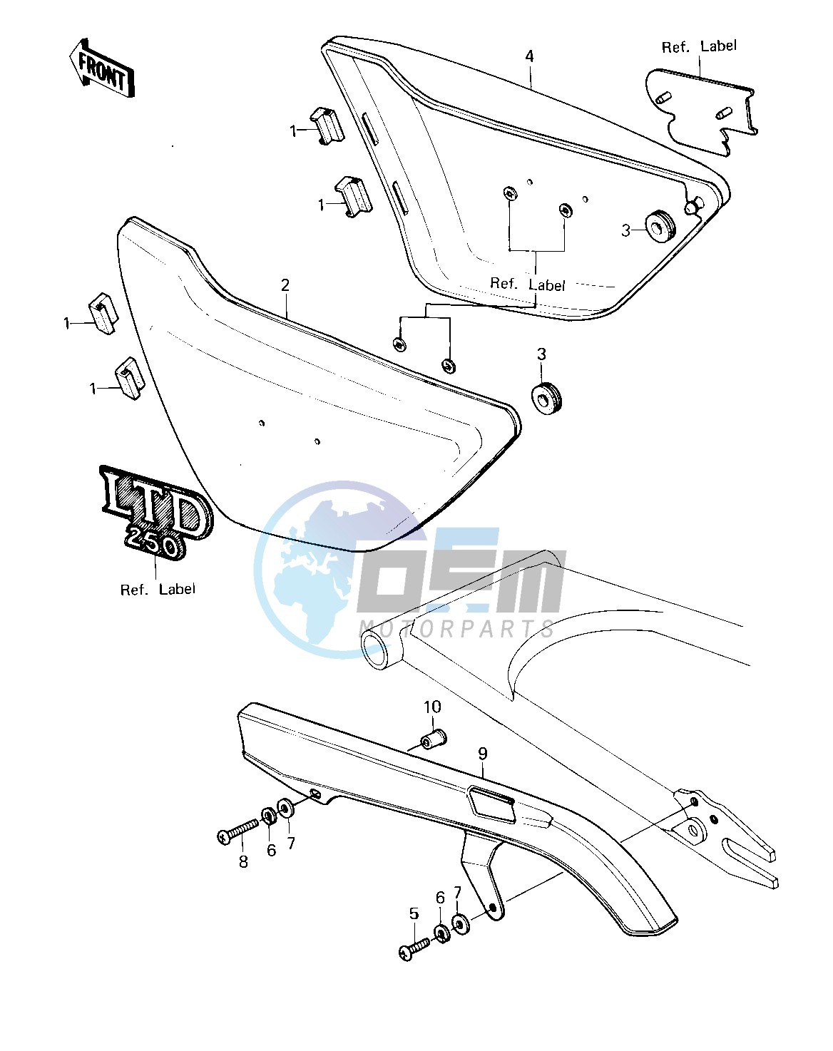 SIDE COVERS_CHAIN COVER -- 80 D1- -