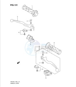 AN400Z drawing HANDLE LEVER (AN400L1 E19)