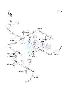 MULE 4010 DIESEL 4x4 KAF950FBF EU drawing Brake Piping