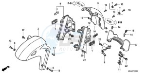 GL18009 Australia - (U) drawing FRONT FENDER