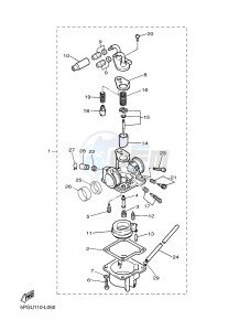 PW50 (5PGW 5PGX) drawing CARBURETOR