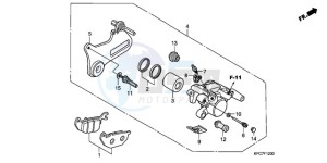 XL125VA EU / CMF - (EU / CMF) drawing REAR BRAKE CALIPER