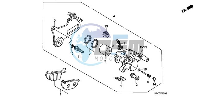 REAR BRAKE CALIPER