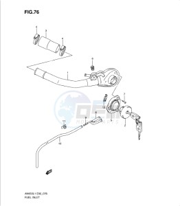 AN650 drawing FUEL INLET (AN650AL1 E2)