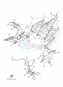 YZF320-A YZF-R3 (B7P6) drawing SIDE COVER