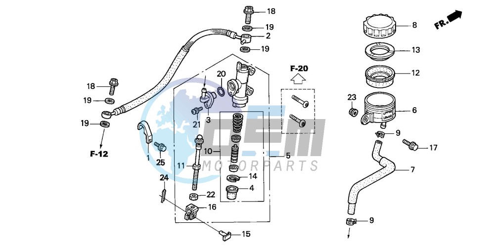 REAR BRAKE MASTER CYLINDER