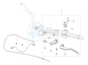 V7 III Anniversario 750 e4 (NAFTA) drawing Clutch control