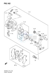 AN400 ABS BURGMAN EU-UK drawing FRONT CALIPER