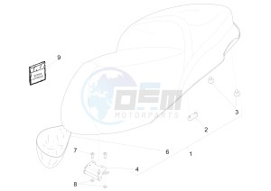 BV 350 4T 4V ie E3 ABS (USA) Usa drawing Saddle - seats