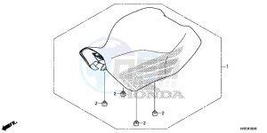 TRX500FM6H Europe Direct - (ED) drawing SEAT