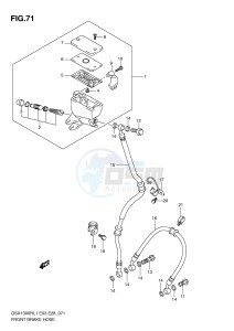 GSX1300R (E3-E28) Hayabusa drawing FRONT BRAKE HOSE