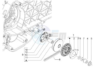 LX 125 4T E3 Vietnam drawing Driving pulley