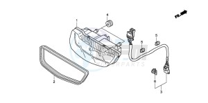 TRX420FM FOURTRAX drawing TAILLIGHT