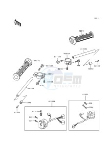 ZX 750 M [NINJA ZX-7R] (M1-M2) [NINJA ZX-7R] drawing HANDLEBAR