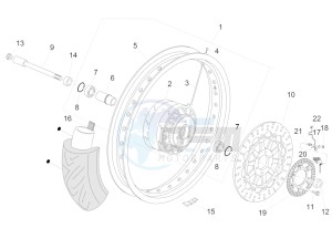 V7 II Racer ABS 750 drawing Front wheel